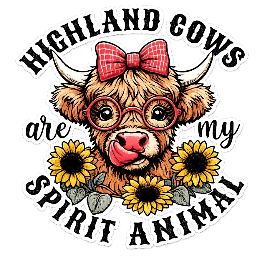 Highland Cows Are My Spirit Animal Tshirt